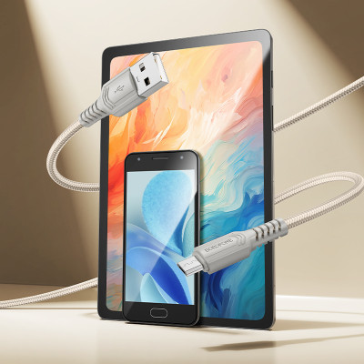 Кабель BOROFONE BX116 Certain charging data cable Micro White Кабель BOROFONE BX116 Certain charging data cable Micro White