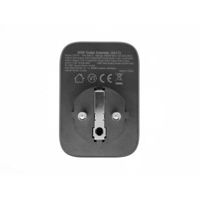 Мережевий зарядний пристрій UGREEN CD314 30W Outlet Extender EU (2A1C) (UGR-90613)