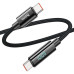 Кабель HOCO U125 Benefit 100W charging data cable with display Type-C to Type-C Black Кабель HOCO U125 Benefit 100W charging data cable with display Type-C to Type-C Black