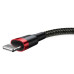 Кабель Baseus Cafule Cable USB For Lightning 1.5A 2m Red+Black