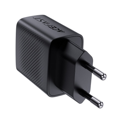 Мережевий зарядний пристрій ACEFAST A78 PD20W GaN (USB-A+USB-C) charger Black Мережевий зарядний пристрій ACEFAST A78 PD20W GaN (USB-A+USB-C) charger Black