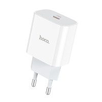 Мережевий зарядний пристрій HOCO C76A Plus Speed source PD20W charger White
