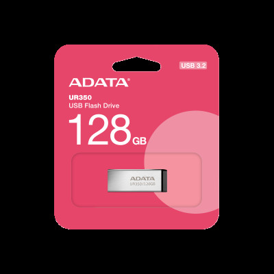 Флеш-накопичувач ADATA USB 3.2 UR 350 128Gb Silver/Black