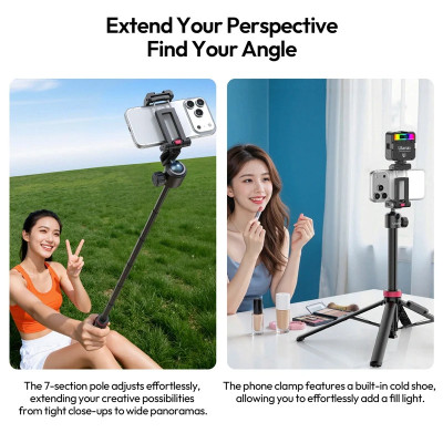 Штатив Ulanzi MT-44 B 2-in-1 Selfie Stick Tripod Штатив Ulanzi MT-44 B 2-in-1 Selfie Stick Tripod