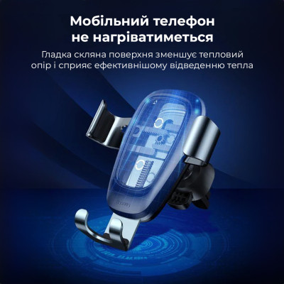Автотримач для телефона з БЗП Baseus Metal Holder Air Outlet Tarnish Автотримач для телефона з БЗП Baseus Metal Holder Air Outlet Tarnish