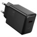 Мережевий зарядний пристрій HOCO N70 Nuevo single port PD30W charger set(C to iP) Black