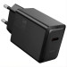 Мережевий зарядний пристрій HOCO N70 Nuevo single port PD30W charger set(C to iP) Black