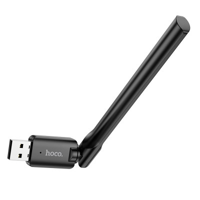 Антена Wi-Fi HOCO HI32 WiFi4 USB external antenna wireless network card Black