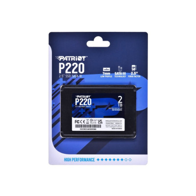 Накопичувач SSD Patriot P220 2TB 2.5