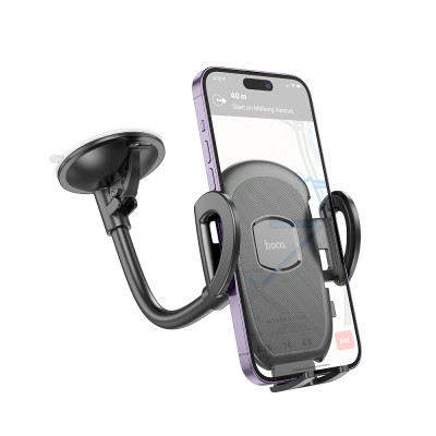Автотримач для телефона HOCO H10 General car holder(windshield) Black Автотримач для телефона HOCO H10 General car holder(windshield) Black