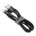 Кабель Baseus Cafule Cable USB For iP 2A 3m Gray+Black Кабель Baseus Cafule Cable USB For iP 2A 3m Gray+Black