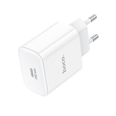 Мережевий зарядний пристрій HOCO C76A Pro Majestic single port PD30W charger White Мережевий зарядний пристрій HOCO C76A Pro Majestic single port PD30W charger White