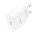 Мережевий зарядний пристрій HOCO C76A Pro Majestic single port PD30W charger White Мережевий зарядний пристрій HOCO C76A Pro Majestic single port PD30W charger White