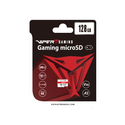 Карта пам'яті microSDXC (UHS-1) Patriot EP Series 128Gb class 10 DDR200 V30 A2 (with A+C Card reader)
