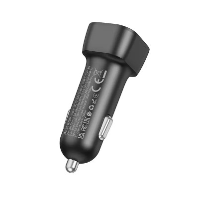 Автомобільний зарядний пристрій BOROFONE BZ28A Trophie PD30W+QC3.0 car charger Black Автомобільний зарядний пристрій BOROFONE BZ28A Trophie PD30W+QC3.0 car charger Black