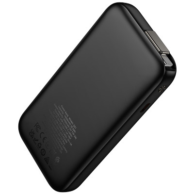 Зовнішній акумулятор HOCO Q51 Key PD20W power bank with telescopic cable(10000mAh) Black