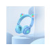 Бездротові накладні навушники HOCO W39 Cat ear kids BT headphones Blue