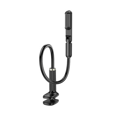 Тримач для мобільного HOCO HD4 Seaview mobile phone lazy holder Black Тримач для мобільного HOCO HD4 Seaview mobile phone lazy holder Black