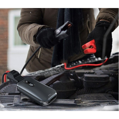 Автомобільний пуско-зарядний пристрій Baseus Super Energy Pro Car Jump Starter (12000mAh) Black Автомобільний пуско-зарядний пристрій Baseus Super Energy Pro Car Jump Starter (12000mAh) Black