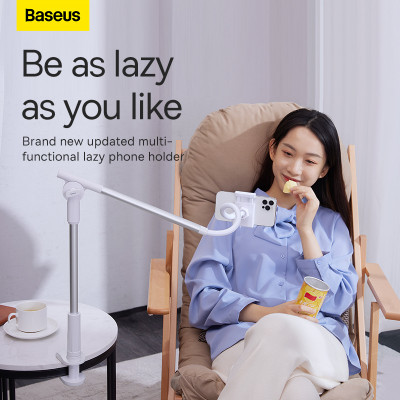Тримач для телефона Baseus Unlimited adjustment lazy phone holder silver Тримач для телефона Baseus Unlimited adjustment lazy phone holder silver