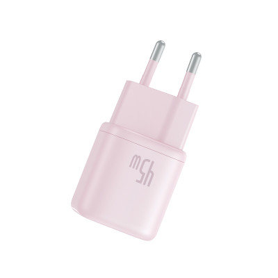 Мережевий зарядний пристрій Baseus PicoGo GaN Fast Charger 1C 45W EU Baby Pink