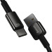 Кабель Baseus Tungsten Gold Fast Charging Data Cable USB to Type-C 100W 1m Black Кабель Baseus Tungsten Gold Fast Charging Data Cable USB to Type-C 100W 1m Black