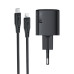 Мережевий зарядний пристрій ACEFAST A118 PD30W mini GaN USB-C fast charger set (P16) Black