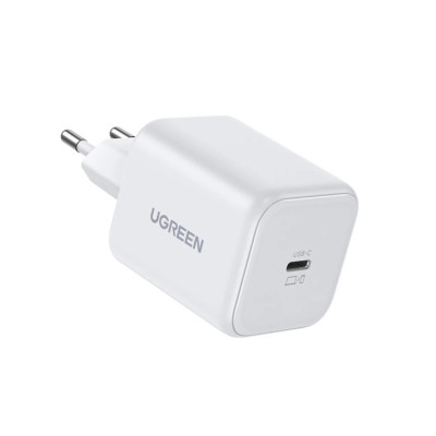 Мережевий зарядний пристрій UGREEN X524 45W USB-C GaN Fast Charger EU white Мережевий зарядний пристрій UGREEN X524 45W USB-C GaN Fast Charger EU white