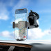 Автотримач для телефона HOCO CA104 vertical and horizontal telescopic gravity vehicle holder Black Metal Gray Автотримач для телефона HOCO CA104 vertical and horizontal telescopic gravity vehicle holder Black Metal Gray