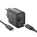 Мережевий зарядний пристрій з кабелем HOCO CS22A Value single port PD30W charger set(C to iP) Black Мережевий зарядний пристрій з кабелем HOCO CS22A Value single port PD30W charger set(C to iP) Black