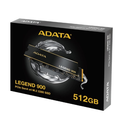 Накопичувач SSD M.2 ADATA LEGEND 900 512GB 2280 PCIe Gen 4x4 3D NAND Read/Write: 6200/2300 MB/sec Накопичувач SSD M.2 ADATA LEGEND 900 512GB 2280 PCIe Gen 4x4 3D NAND Read/Write: 6200/2300 MB/sec