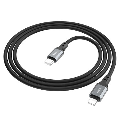 Кабель Hoco X86 iP Spear PD silicone charging data cable Black Кабель Hoco X86 iP Spear PD silicone charging data cable Black