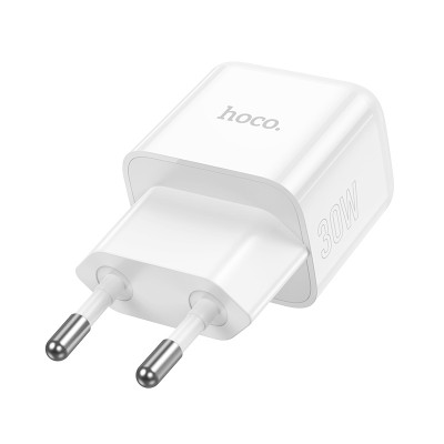 Мережевий зарядний пристрій HOCO N32 Glory PD30W single port charger (EU) White Мережевий зарядний пристрій HOCO N32 Glory PD30W single port charger (EU) White
