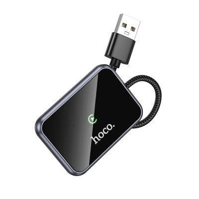 Адаптер HOCO HU1 Way car wireless CarPlay adapter Metal Gray