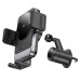 Автотримач для телефона з БЗП HOCO HW13 Speed wireless fast charging car holder(air outlet) Black Metal Gray