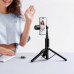 Штатив HOCO K34 Spring live broadcast holder with fill light Black