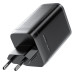 Мережевий зарядний пристрій з кабелем ACEFAST A111 PD67W GaN charger(2*USB-C+USB-A) with retractable cable Black