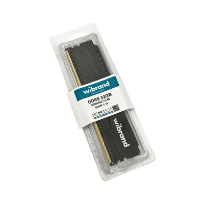 Оперативна пам'ять DDR5 Wibrand 32GB 6000MHz CL48 DIMM Heatsink Black