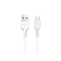 Кабель HOCO X13 USB to Type-C 3A, 1m, PVC, PVC connectors, White Кабель HOCO X13 USB to Type-C 3A, 1m, PVC, PVC connectors, White