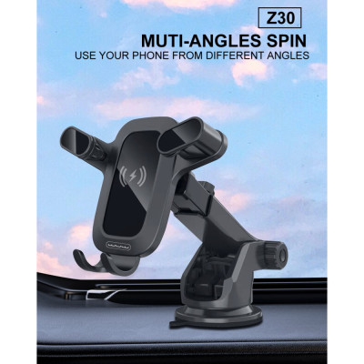 Автотримач для телефона з БЗП WUW-Z30 Black