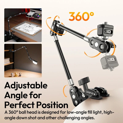 Штатив-тримач Ulanzi CO78 Magic Arm Kit(Super Clamp & Two-Section Magic Arm Kit) Штатив-тримач Ulanzi CO78 Magic Arm Kit(Super Clamp & Two-Section Magic Arm Kit)