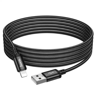 Кабель HOCO X91 Radiance charging data cable for iP(L=3M) Black Кабель HOCO X91 Radiance charging data cable for iP(L=3M) Black