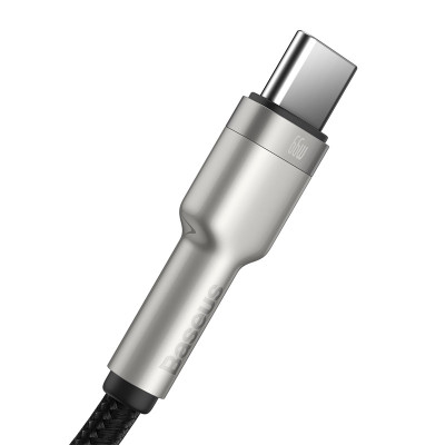 Кабель Baseus Cafule Series Metal Data Cable USB to Type-C 66W 0.25m Black Кабель Baseus Cafule Series Metal Data Cable USB to Type-C 66W 0.25m Black