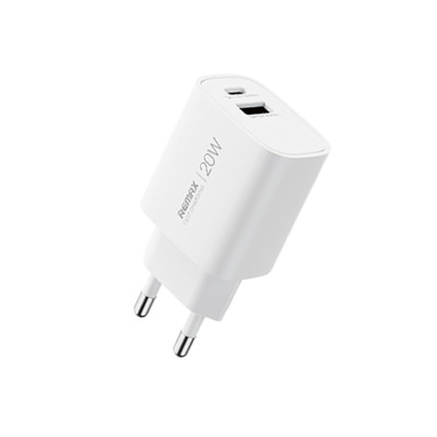 Мережевий зарядний пристрій REMAX GaN Fast Charging Charger A+C U187-AC20W EU Мережевий зарядний пристрій REMAX GaN Fast Charging Charger A+C U187-AC20W EU