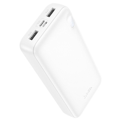 Зовнішній акумулятор HOCO J128A Powerful power bank(20000mAh) White