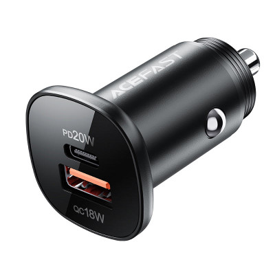 Автомобільний зарядний пристрій ACEFAST B1 mini 38W(USB-C+USB-A) dual-port metal car charger Автомобільний зарядний пристрій ACEFAST B1 mini 38W(USB-C+USB-A) dual-port metal car charger