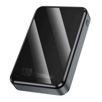 Зовнішній акумулятор HOCO Q30A Fast charge 130W power bank(20000mAh) Metal Gray Зовнішній акумулятор HOCO Q30A Fast charge 130W power bank(20000mAh) Metal Gray