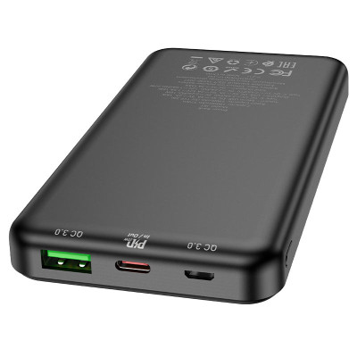 Зовнішній акумулятор HOCO J87 Tacker PD20W+QC3.0 power bank(10000mAh) Black