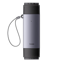 USB-хаб Baseus Lite Series USB-A & Type-C  to SD/TF Card Reader  Grey