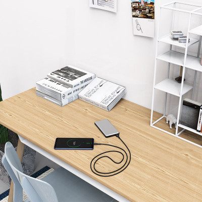 Кабель BOROFONE BX30 USB to Type-C, 3A, 1m, silicone, TPE connectors, Black Кабель BOROFONE BX30 USB to Type-C, 3A, 1m, silicone, TPE connectors, Black